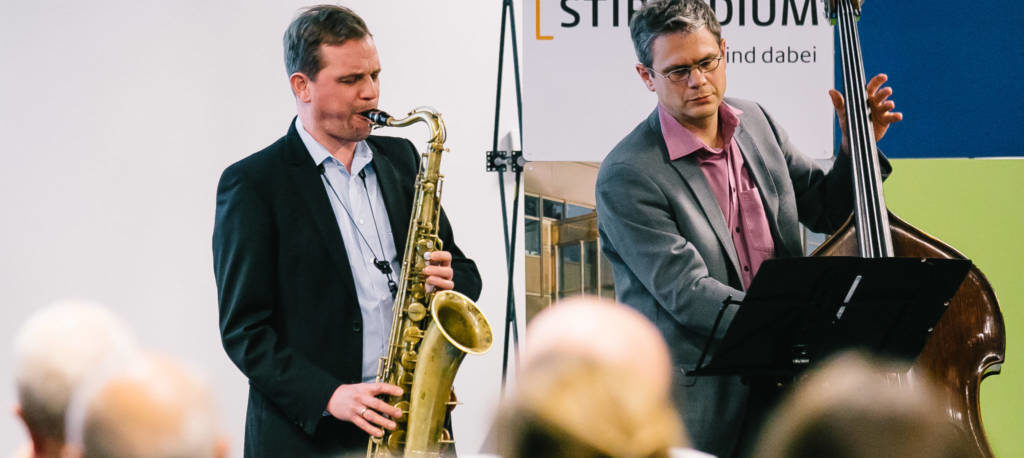 Jazz im Duo bei einer Feier in Dahlem Jazz im Duo bei einer Feier in Dahlem