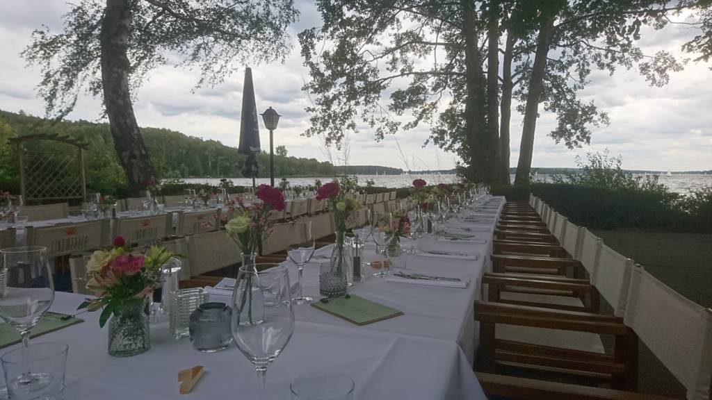 Jazzduo bei einer Hochzeit auf Lindwerder